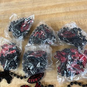 New 6 FireBall Whiskey Beads Necklaces